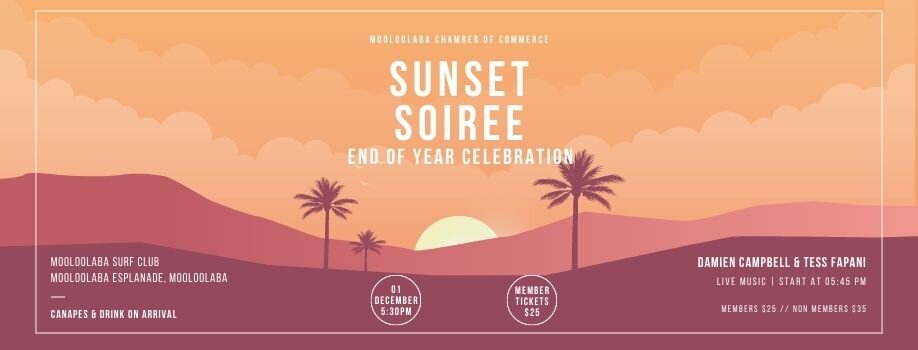 Mooloolaba Chamber of Commerce Sunset Soiree: End of Year Celebration