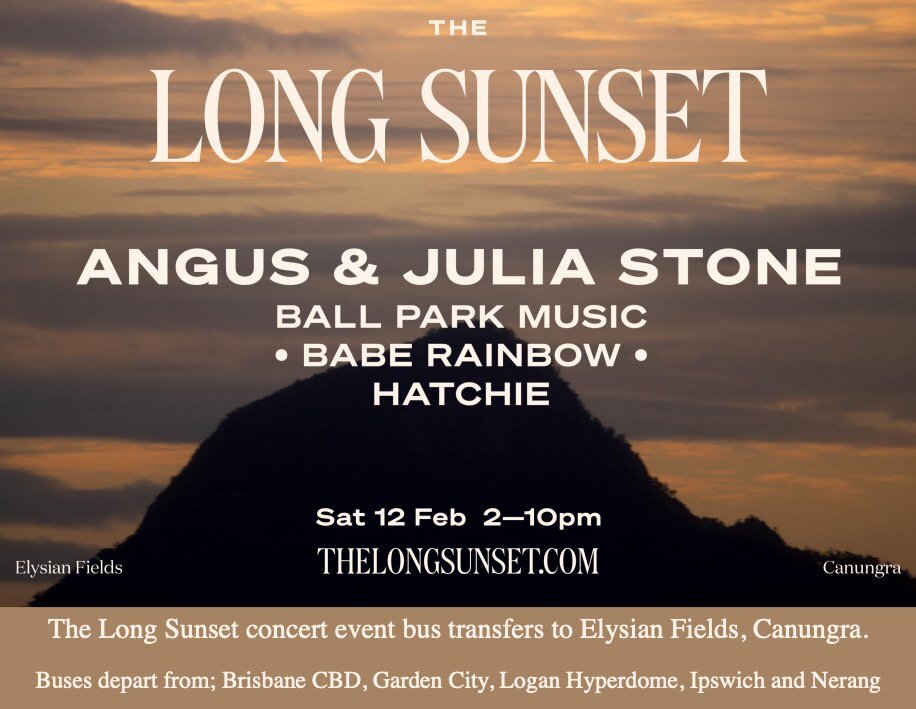 QLD Music Trails - The Long Sunset | Bus Transfers: Saturday 30 April 2022