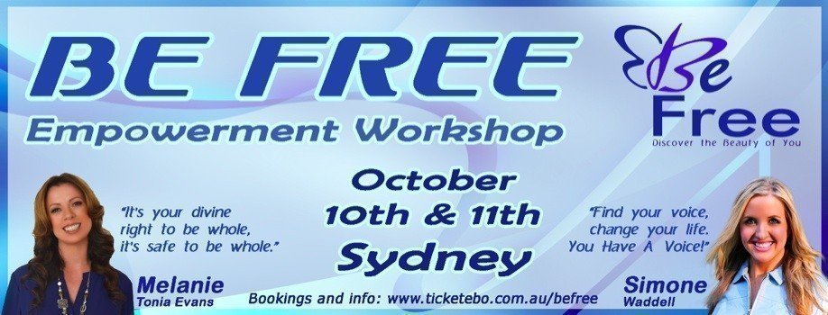 BE FREE – Empowerment Workshop with Simone Waddell and Melanie Tonia Evans
