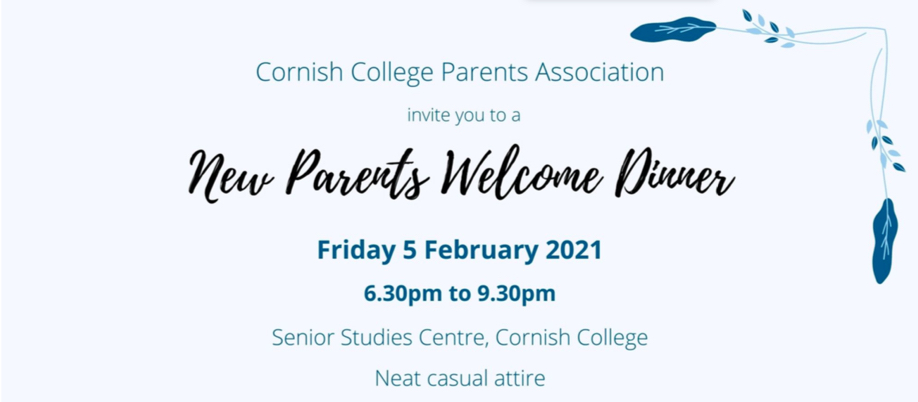New Parents Welcome Dinner 2021