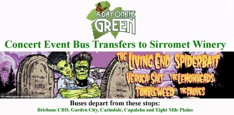 A Day on the Green Almighty Monster Line-up Bus Transfers: Sunday 25 February 2018