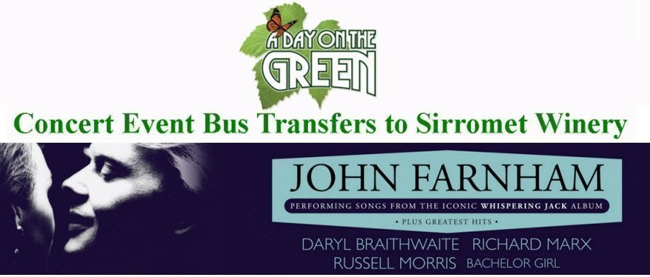 A Day on the Green with John Farnham Bus Transfers: Sunday 2 December 2018