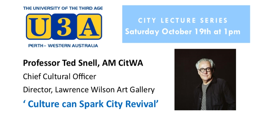 Free Public Lecture: ‘Culture can Spark City Revival’
