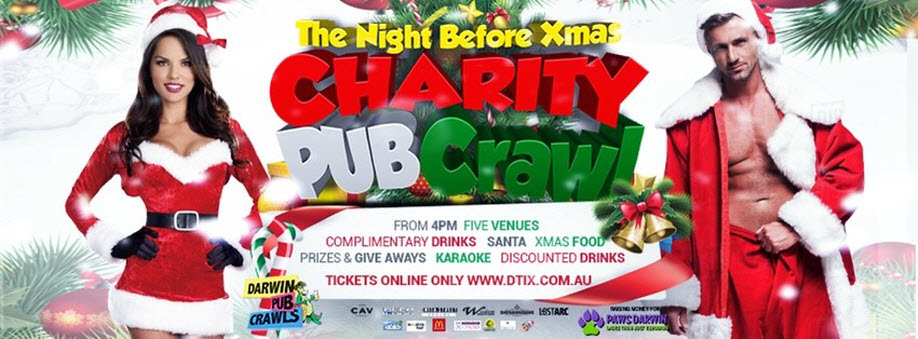 Darwin Pub Crawls Presents The Night Before Xmas Charity Pub Crawl