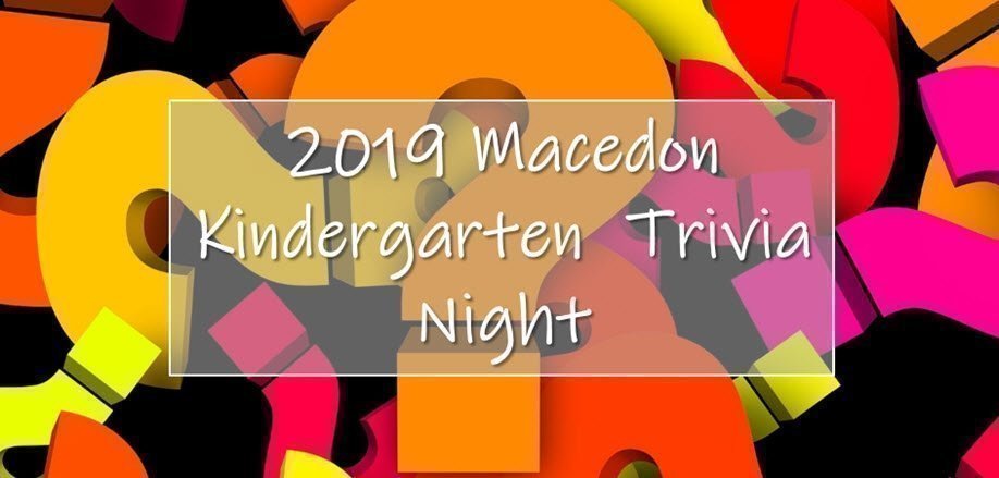 2019 Macedon Kindergarten Trivia Night