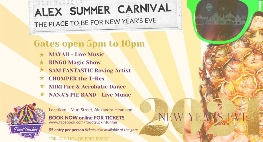 New Years Eve @ The Alex Summer Carnival