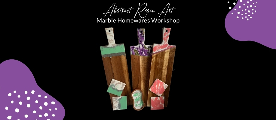 Abstract Resin Art – Marble Homewares Workshop