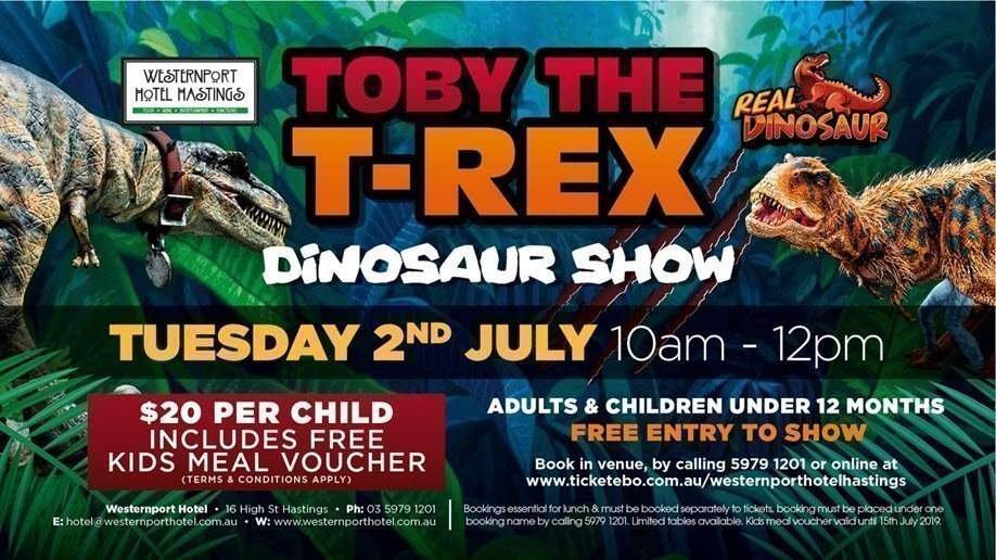Toby The T-Rex Dinosaur Show