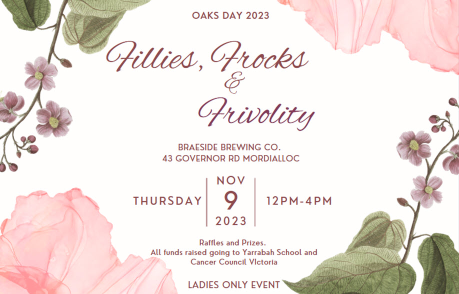 “Fillies, Frocks and Frivolity #2” Oaks Day 2021