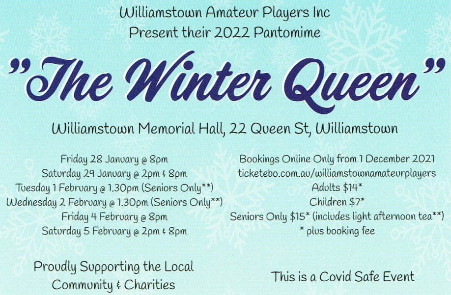 The Winter Queen | WEDNESDAY 2 FEB | Seniors Only