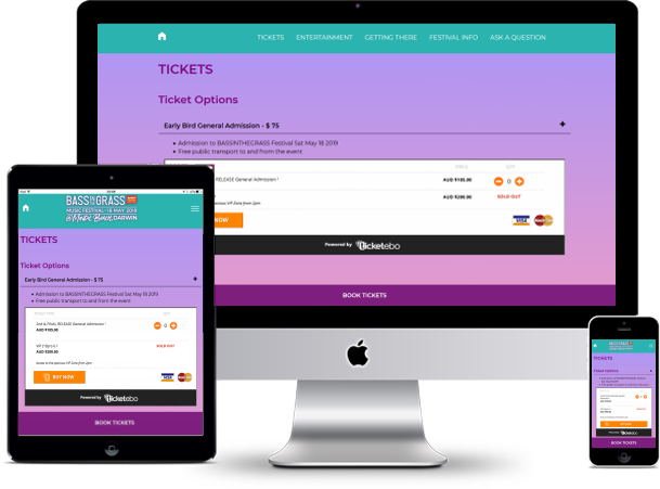 Ticketebo's Embedded Ticketing solutions for Event Websites